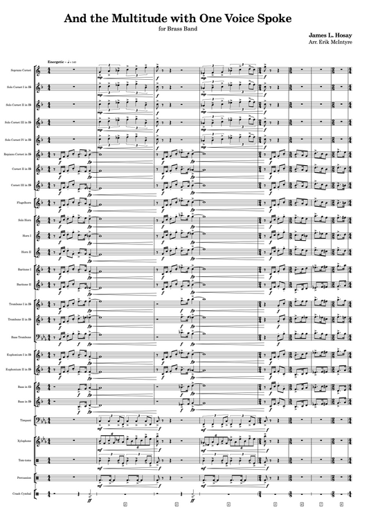 Hosay: And the Multitude with One Voice Spoke - Brass Band