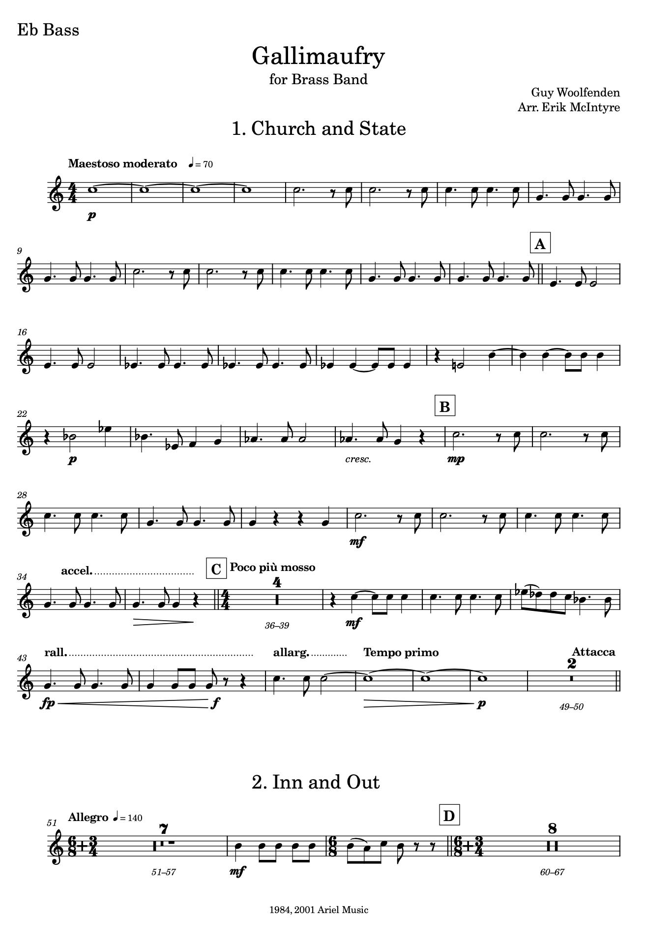 Woolfenden: Gallimaufry - Banda de música