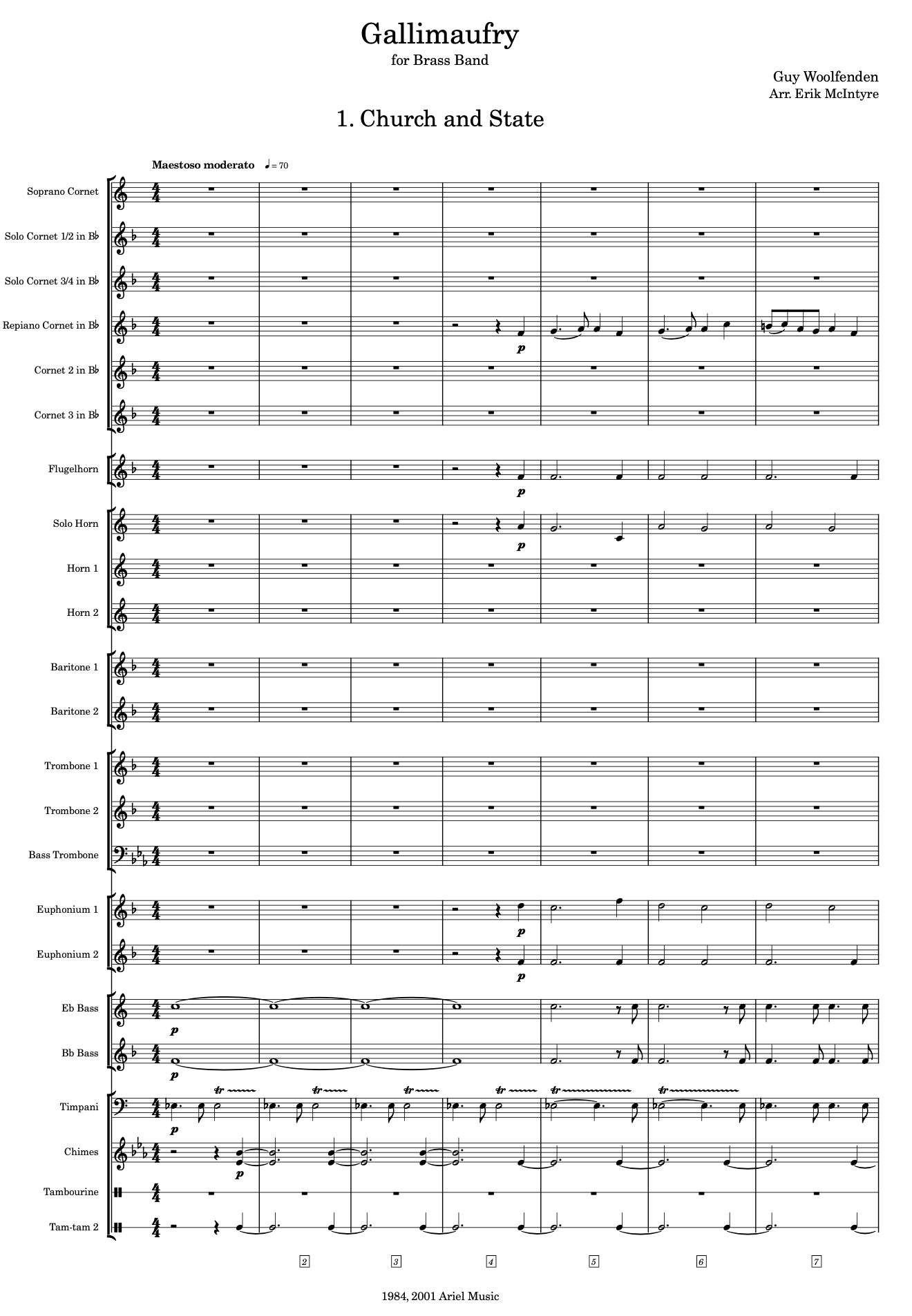 Woolfenden: Gallimaufry - Banda de música