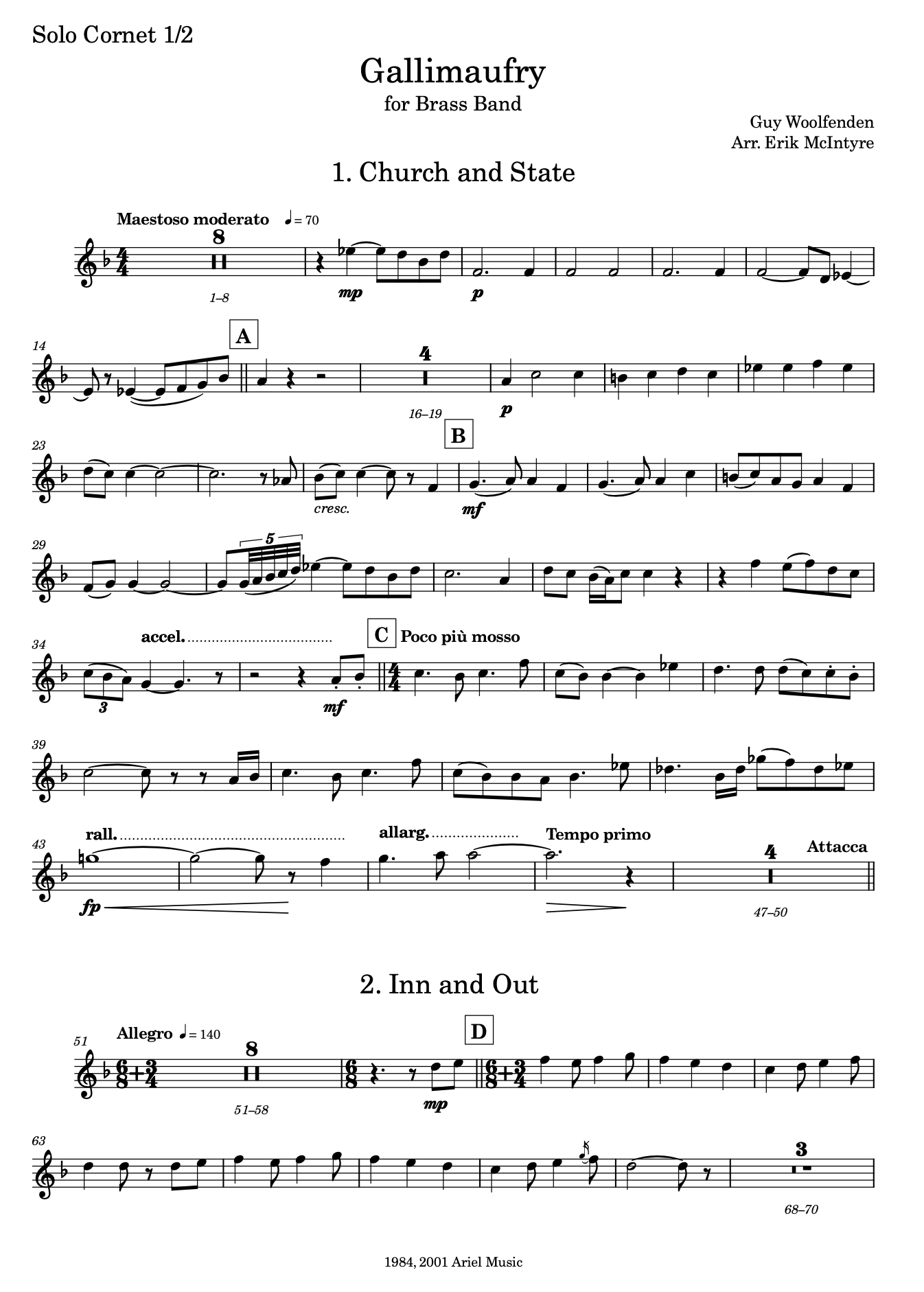 Woolfenden: Gallimaufry - Banda de música